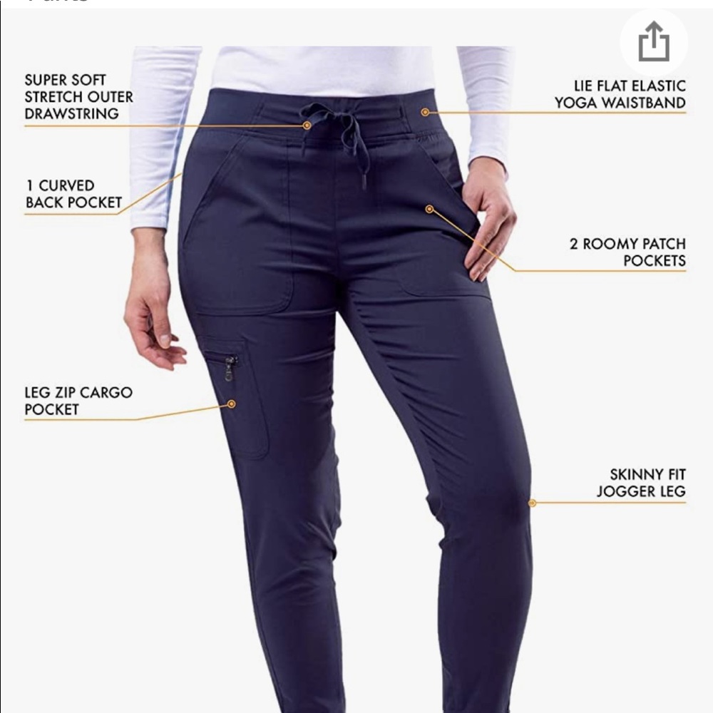 Adar women’s scrub joggers - navy